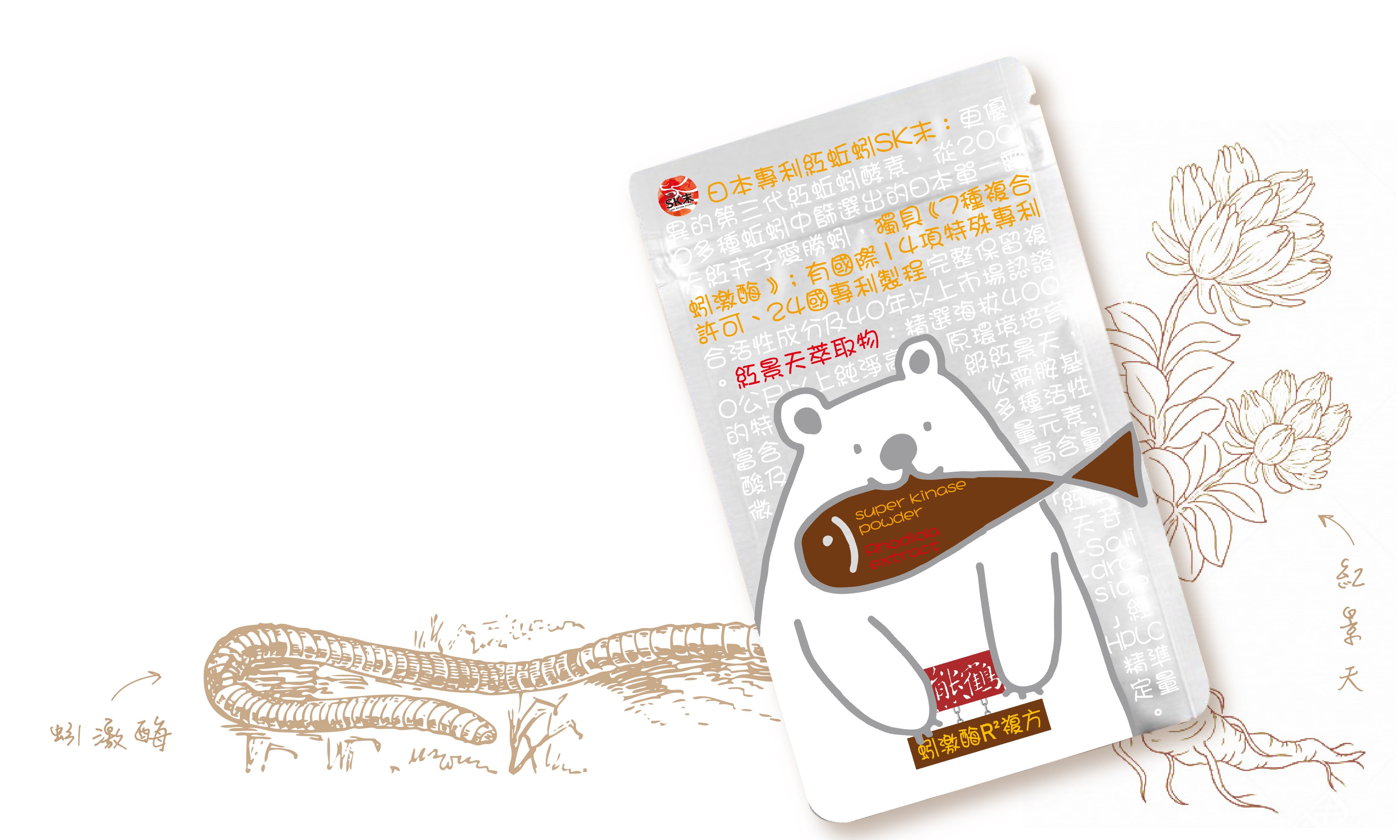 熊鶴蚓激酶R²複方