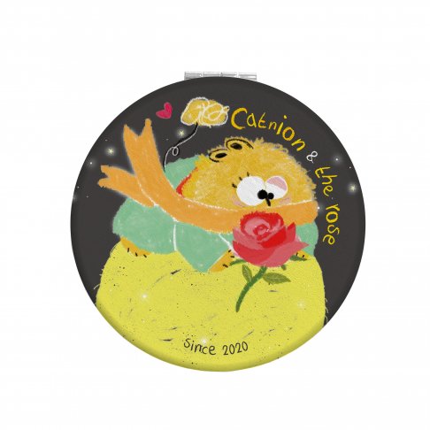 【皮革小圓鏡】小王子&玫瑰