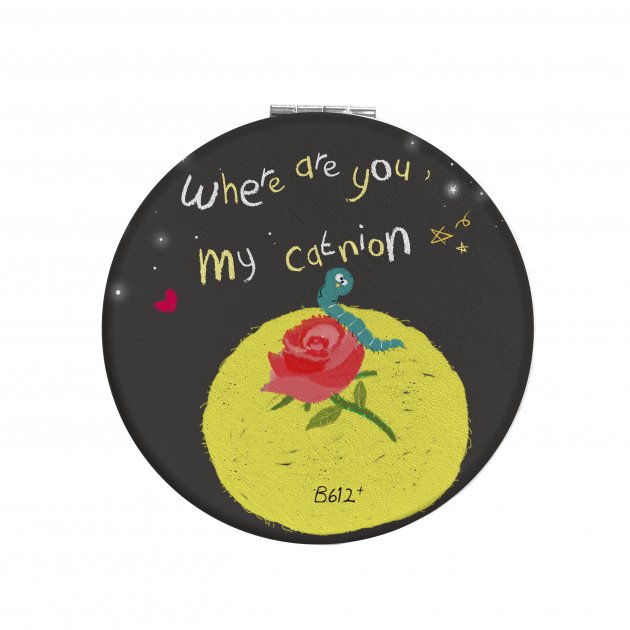 【皮革小圓鏡】小王子&玫瑰
