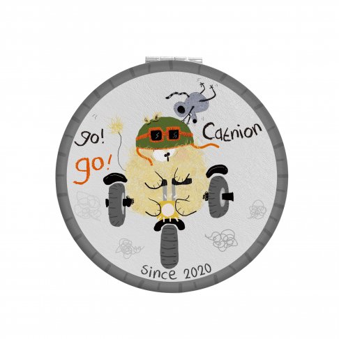 【皮革小圓鏡】追風