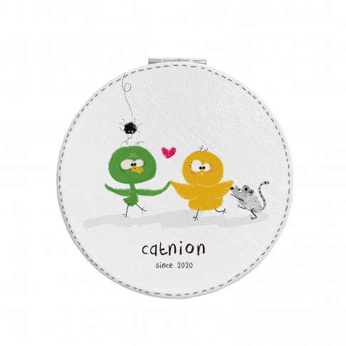 【皮革小圓鏡】友達