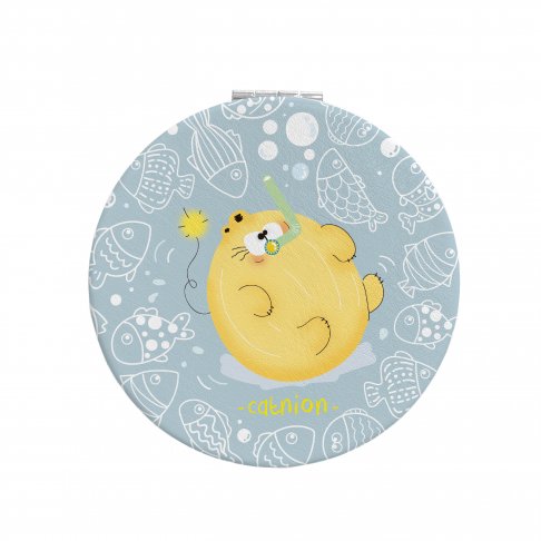 【皮革小圓鏡】魚語