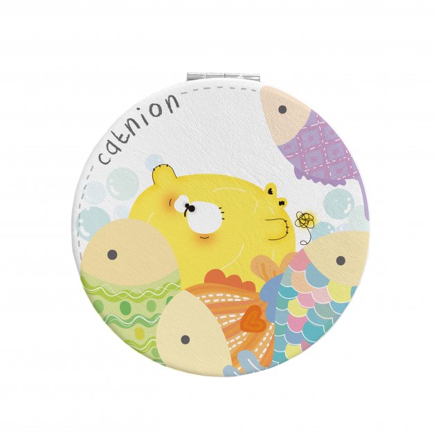 【皮革小圓鏡】魚語