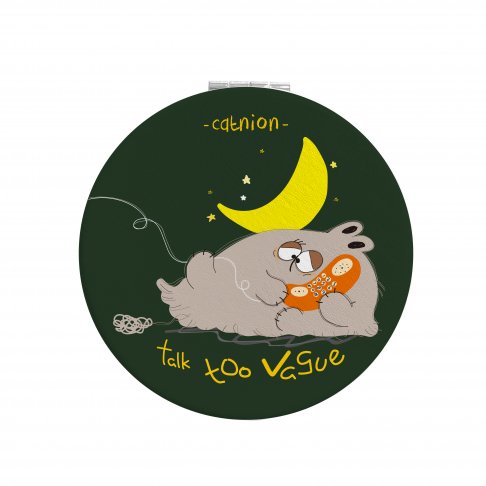 【皮革小圓鏡】話多話少