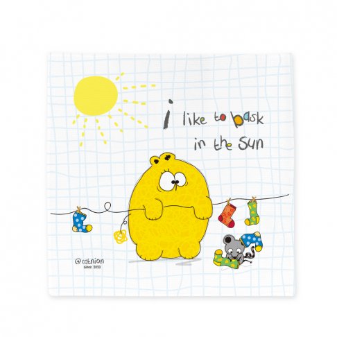 【小毛巾】曬太陽